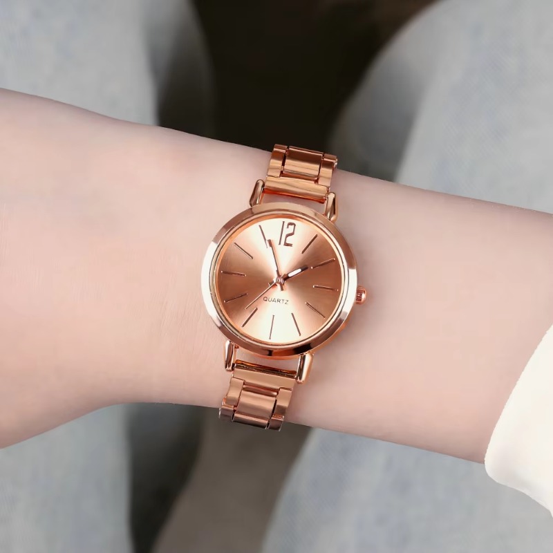Ladies Luxury Watch - 2pcs Set Watch Luxury Women Simple