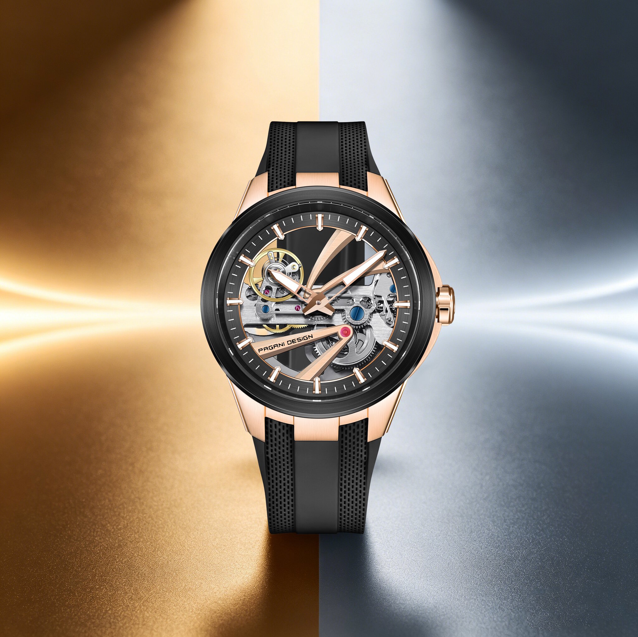 PAGANI DESIGN Extraordinary De – Luxury Watch Gold And Black recenzja i cena