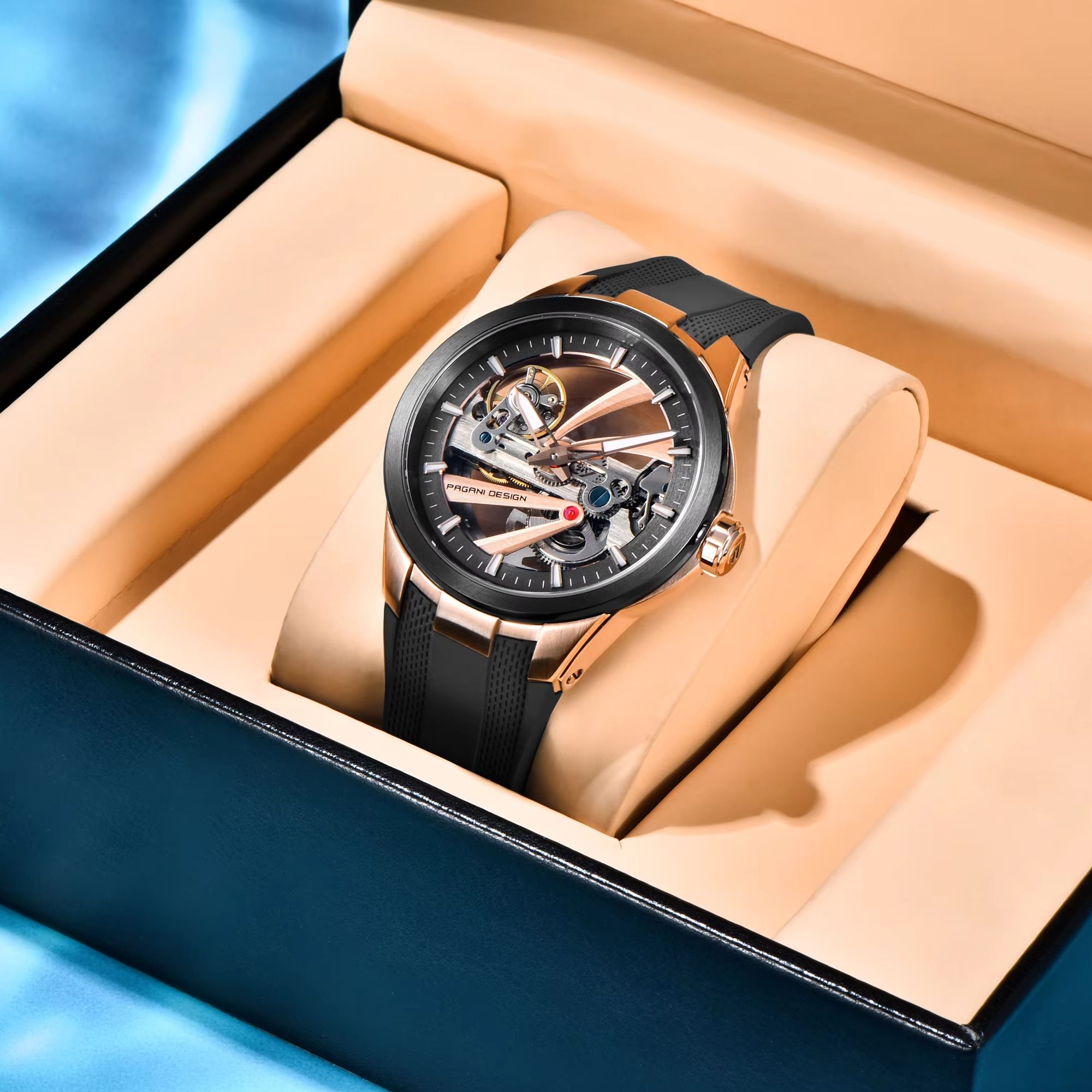 PAGANI DESIGN Extraordinary De – Luxury Watch Gold And Black recenzja i cena