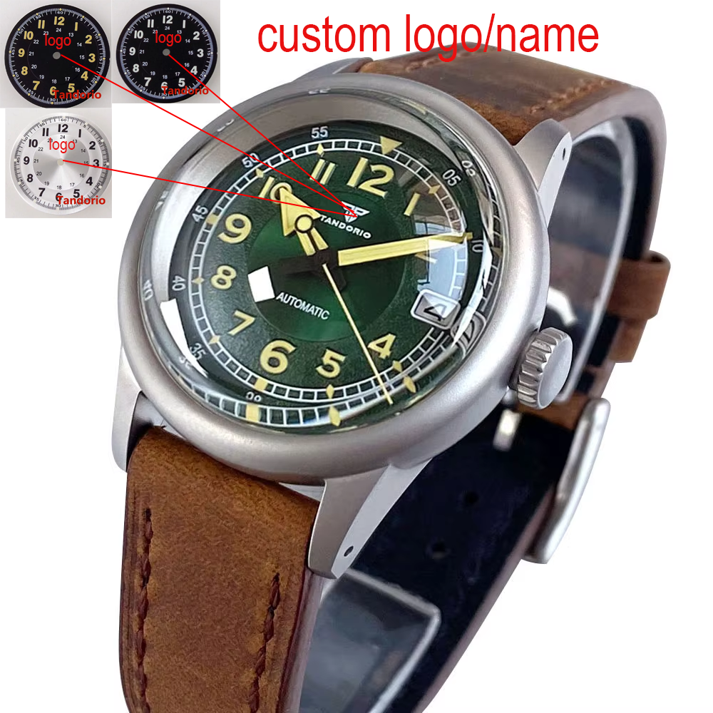 Custom New 36mm Double Domed S – Automatic Pilot Watch recenzja i cena