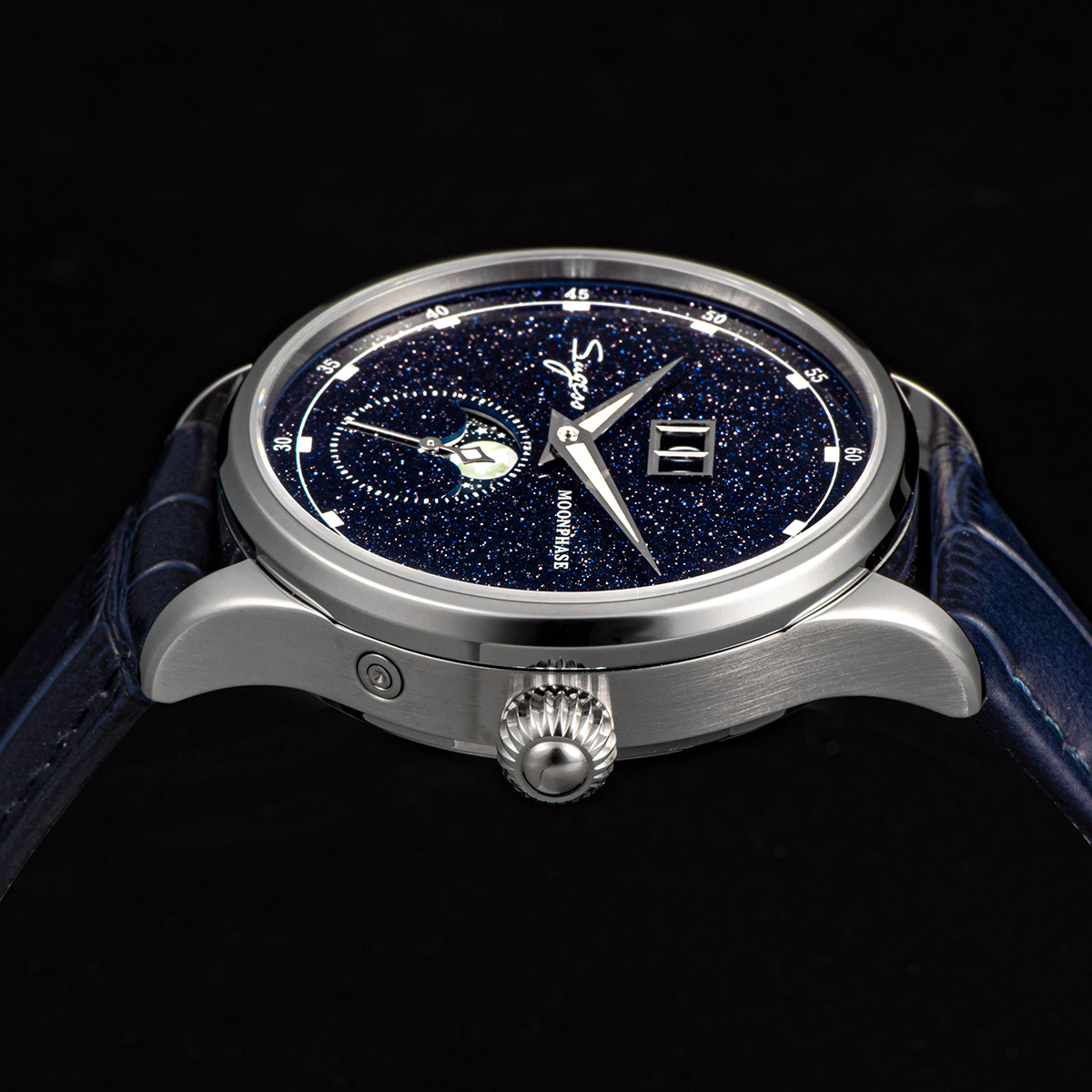 Sugess Moonphase Watch of Men  – Automatic Pilot Watch recenzja i cena