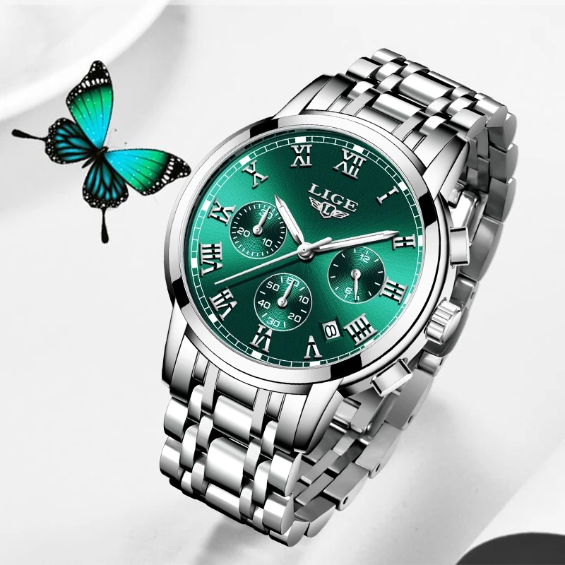LIGE 2024 New Fashion Women Wa – Ladies Luxury Watch recenzja i cena