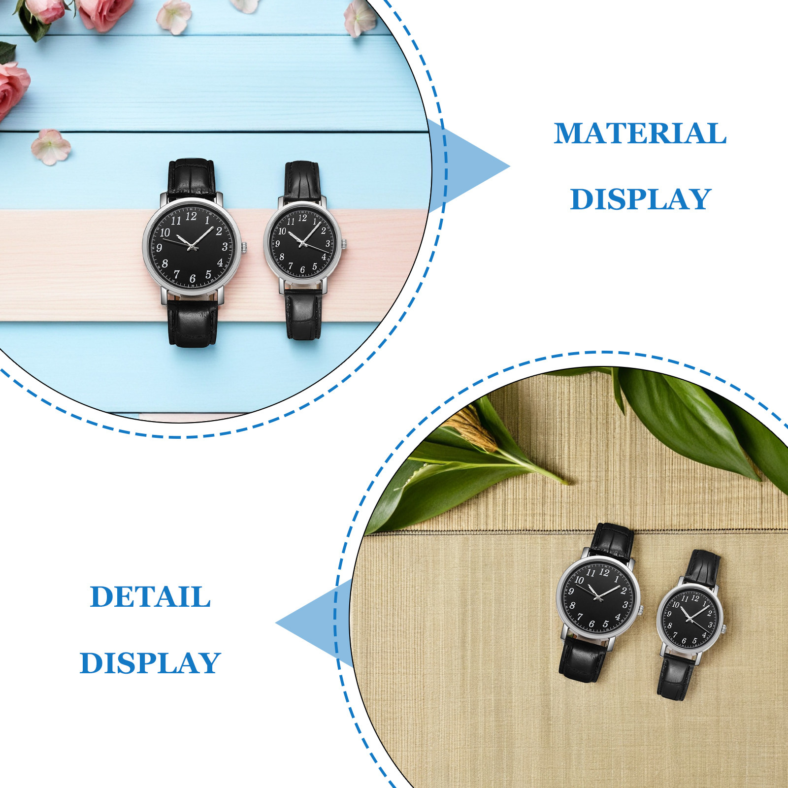 2Pcs Male Female Watches Set C – Luxury Watch Gold And Black recenzja i cena