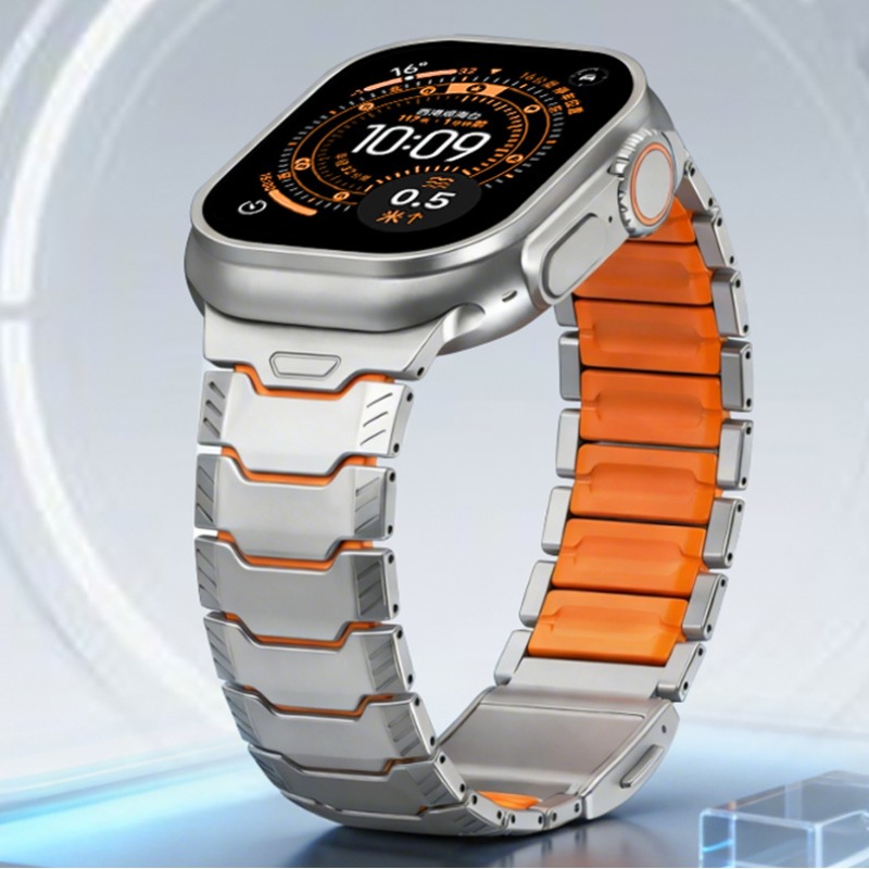 Titanium Rubber Strap for Appl – Luxury Watch Apple recenzja i cena