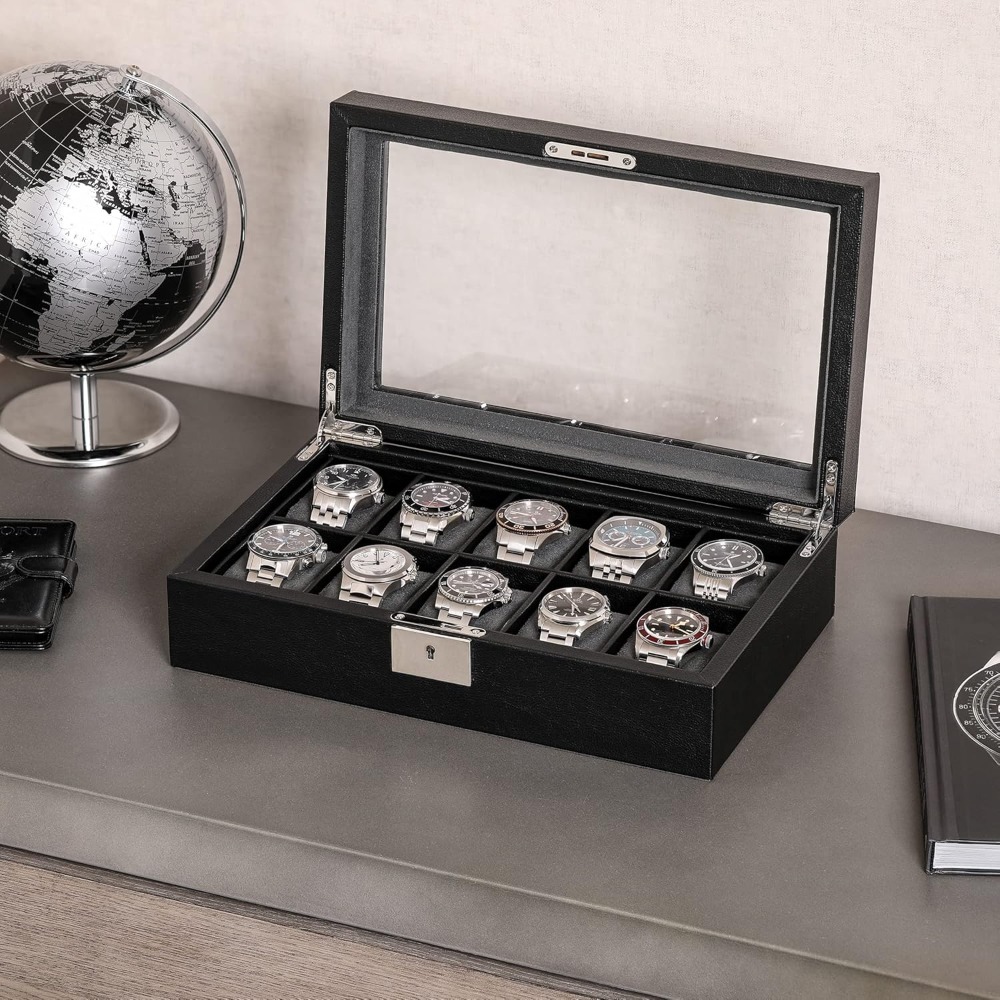 10 Slot Locking Leather Watch  – Luxury Women'S Watch recenzja i cena