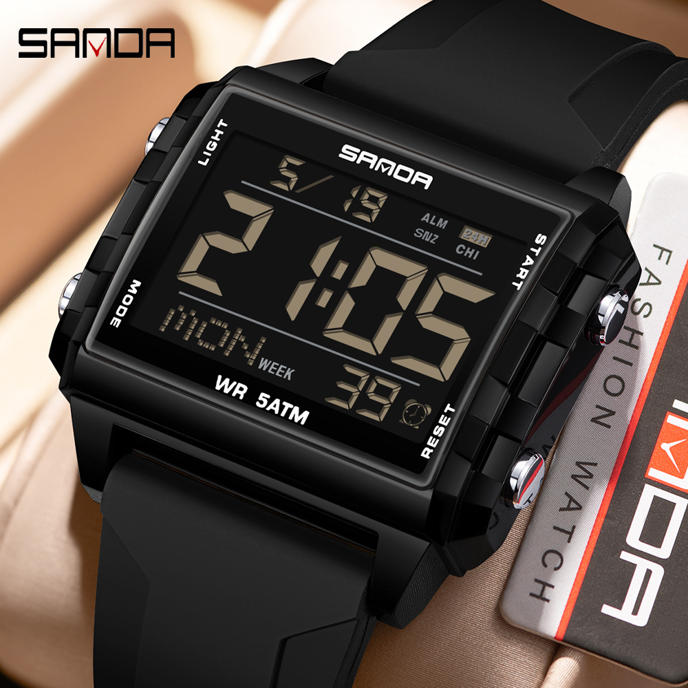 SANDA Brand Fashion LED Watch  – Luxury Watch Brands In World recenzja i cena