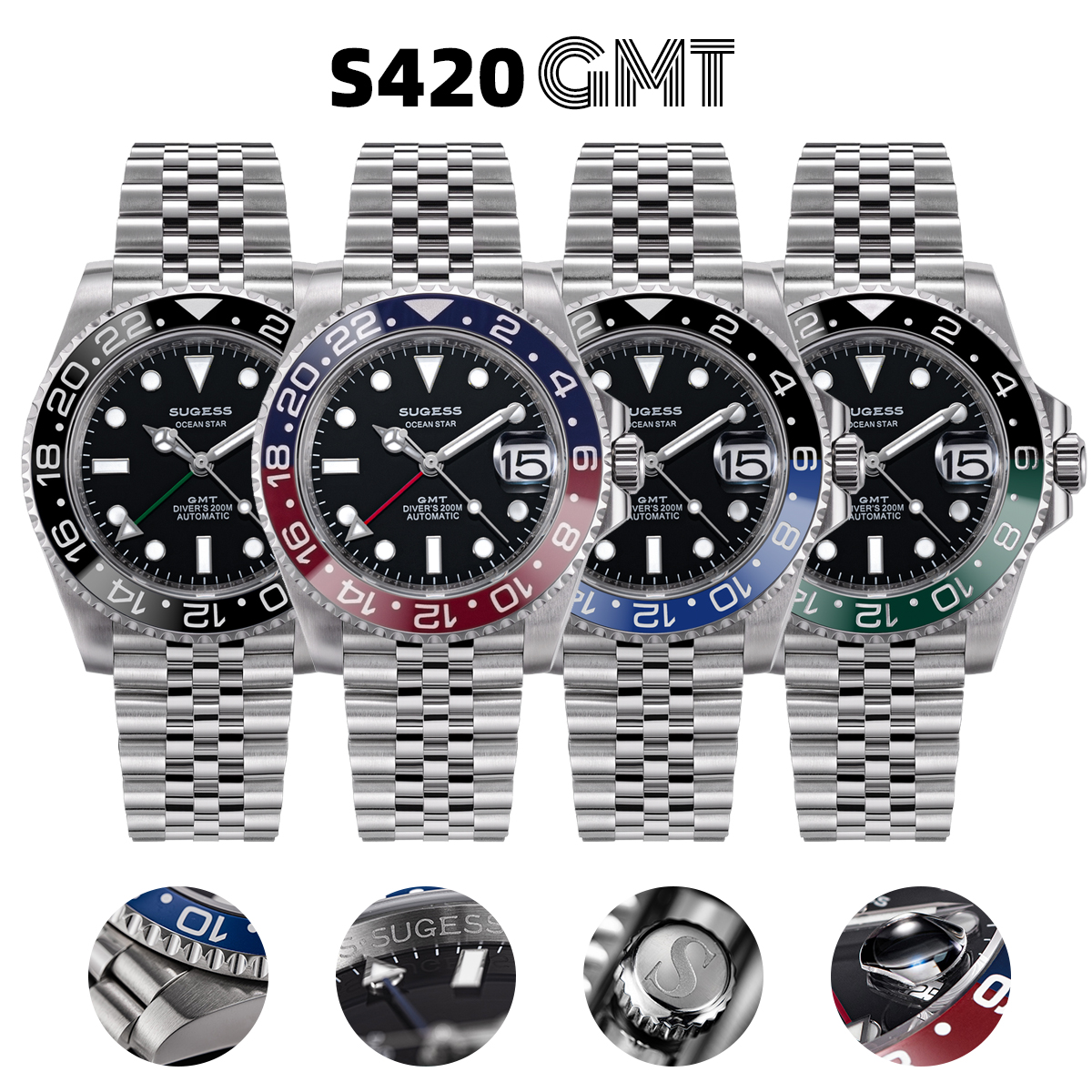 Sugess GMT Diving Watch of Men – Luxury Watch Expensive recenzja i cena
