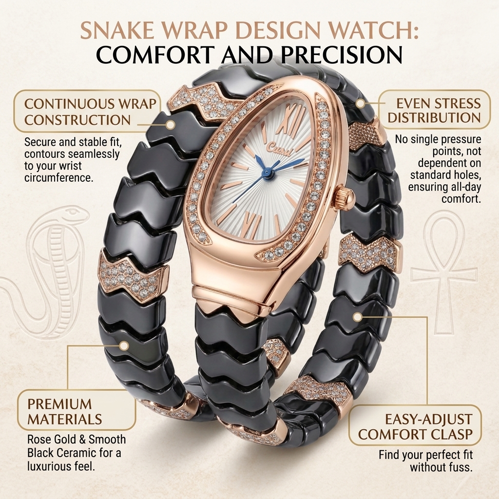 4pc Ladies Black and Rose Gold – Luxury Watch Gold And Black recenzja i cena