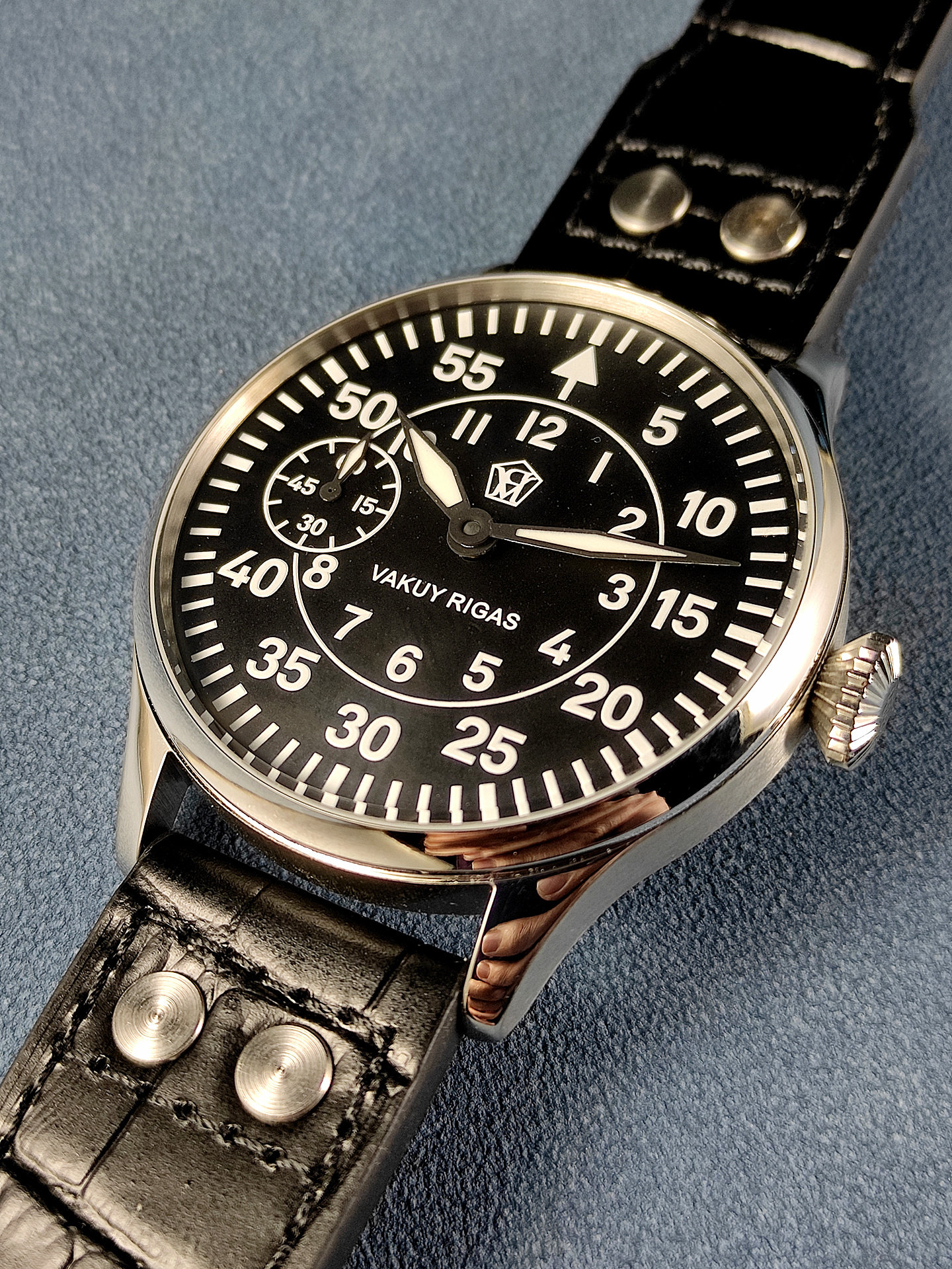 44MM Men's Manual Mechanical M – Automatic Pilot Watch recenzja i cena