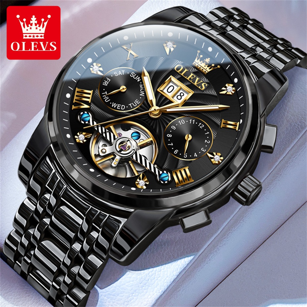 OLEVS Classic Men's Watches To – Automatic Pilot Watch recenzja i cena
