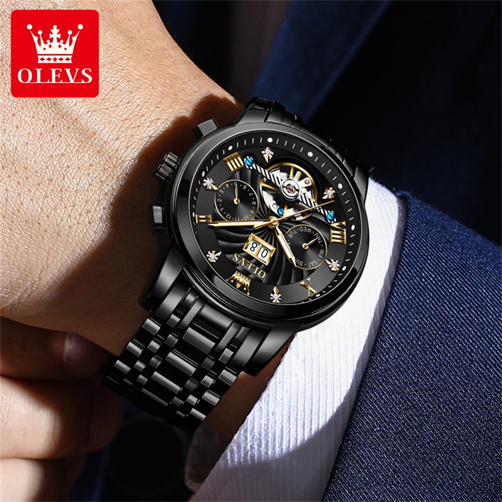 OLEVS Classic Men's Watches To – Automatic Pilot Watch recenzja i cena