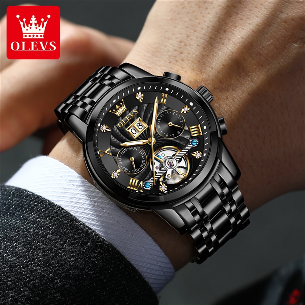 OLEVS Classic Men's Watches To – Automatic Pilot Watch recenzja i cena