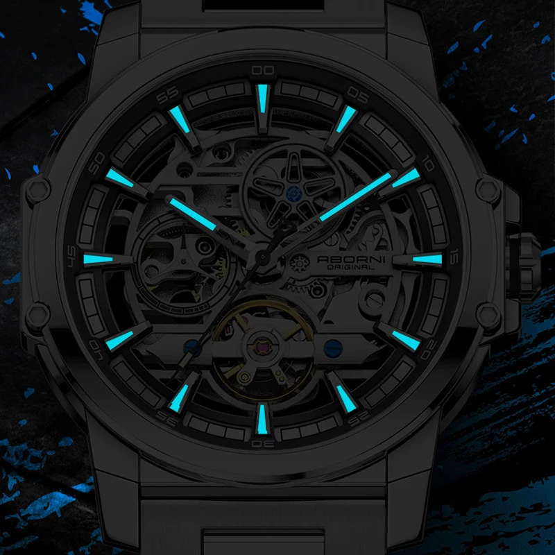 ABORNI 9039 Unique Design Skel – Automatic Pilot Watch recenzja i cena