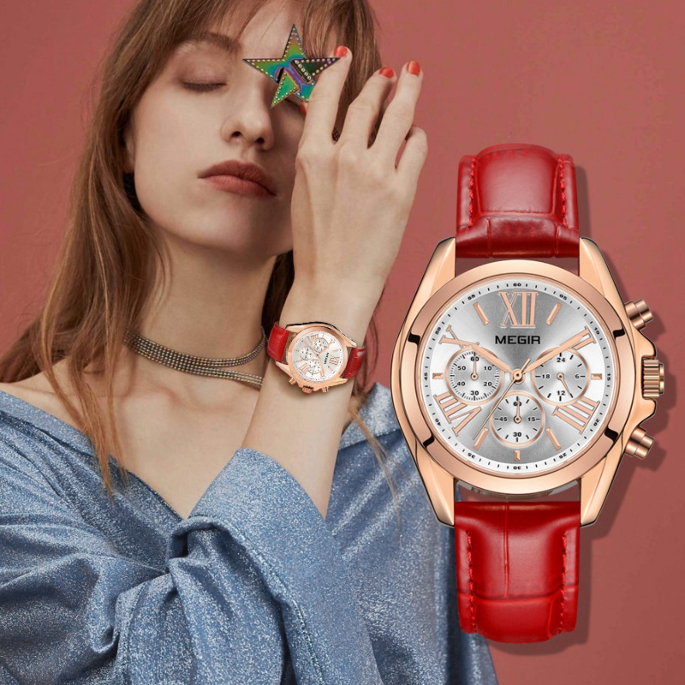MEGIR New Luxury Leather Watch – Ladies Luxury Watch recenzja i cena
