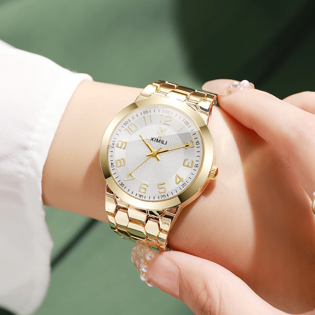 Luxury Gold Tone Women's Wrist – Luxury Watch Gold And Black recenzja i cena