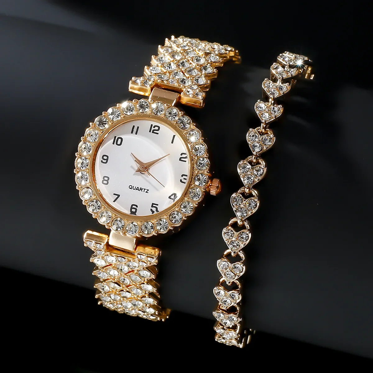 1pcs/2pcs Luxury Fashion Women – Ladies Luxury Watch recenzja i cena