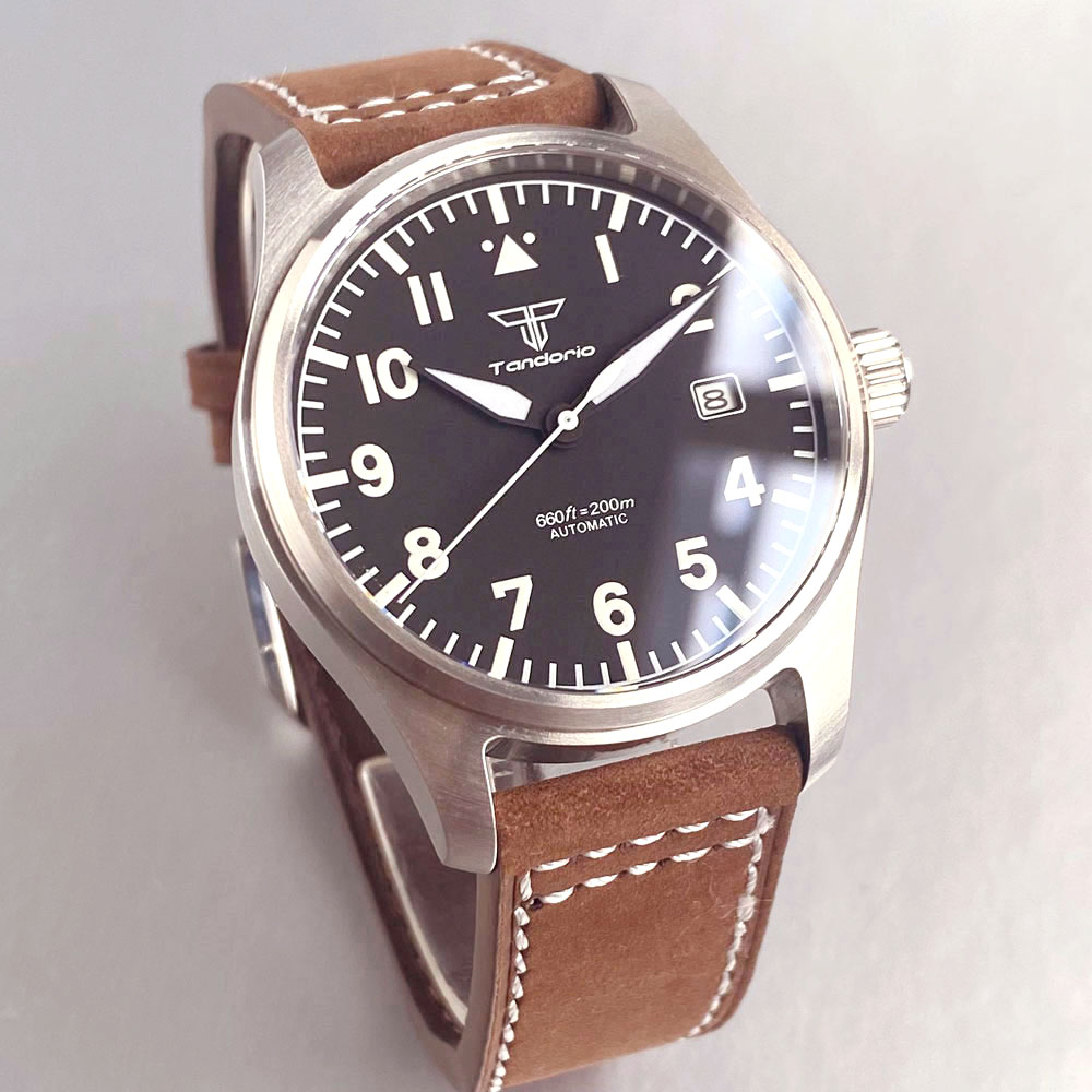 Customized 39mm Classic Pilot  – Automatic Pilot Watch recenzja i cena