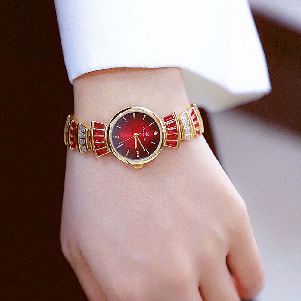 High Quality Women's Watches L – Luxury Watch Gold And Black recenzja i cena
