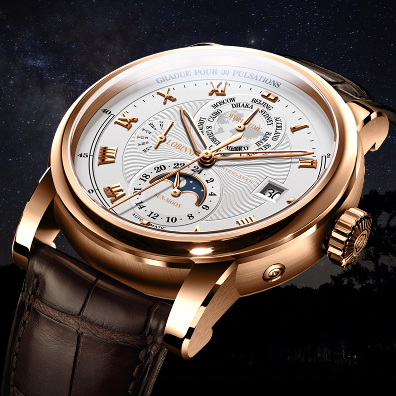 LOBINNI Men Watch Luxury Brand – Luxury Watch Brands In World recenzja i cena