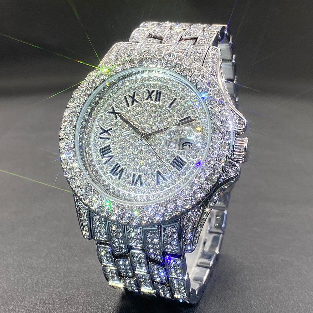 Big Gold Silver Black Wristwat – Luxury Watch Gold And Black recenzja i cena
