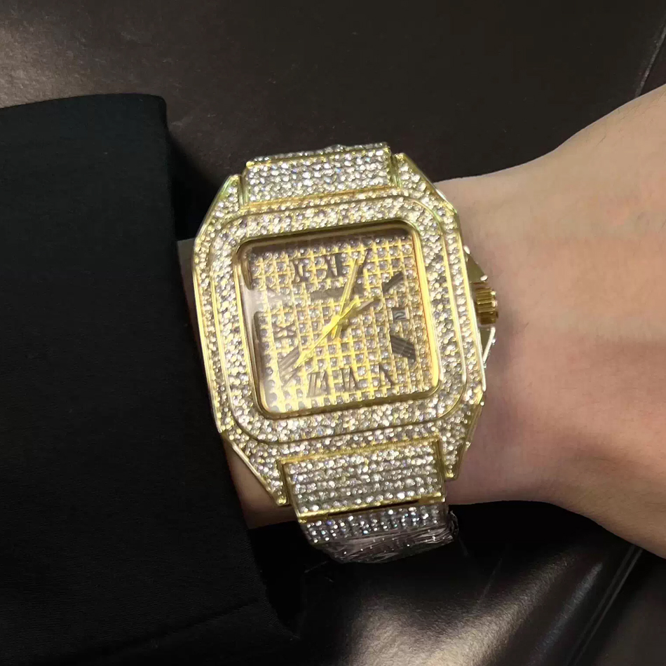 Gold or black Watch Ice Out Sq – Luxury Watch Gold And Black recenzja i cena
